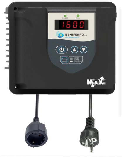 MaX Frequentieregelaar IP20 230V - tot. 1,12 kW (1,5 PK) pompen