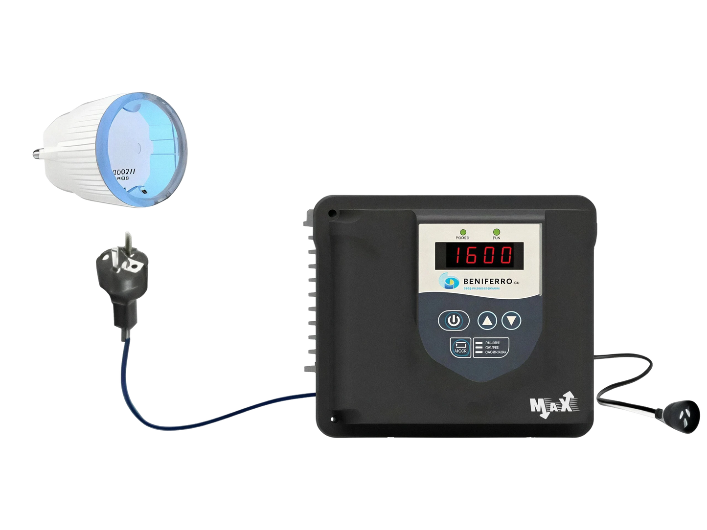 WiFi gestuurde MaX Frequentieregelaar IP20 230V - 1,12 kW (1,5 PK)