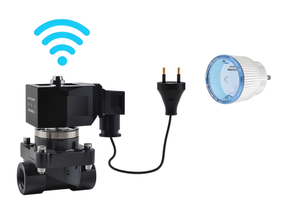 Solenoide 230V 2-wegkraan 1.5 inch - standaard open of gesloten | WiFiPOOL aansluitbaar