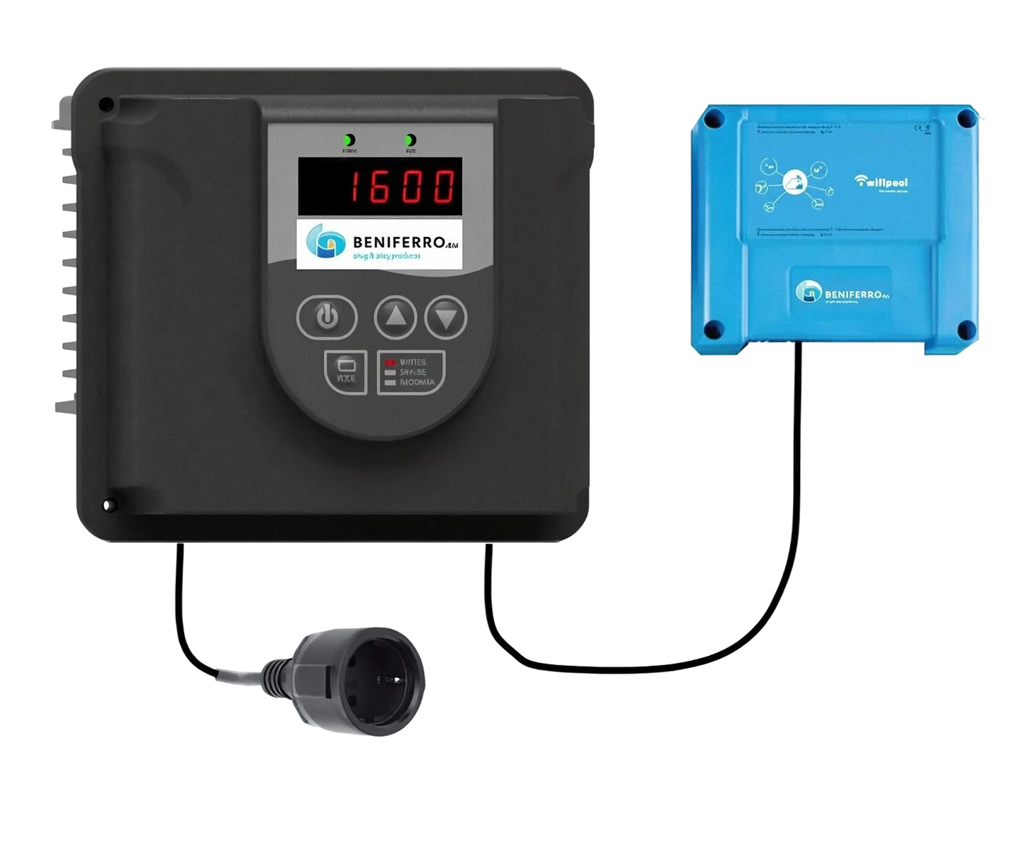 MaX Frequentieregelaar IP20 230V met WiFiPOOL CONNECT PRO sturing - 1,12 kW (1,5 PK)