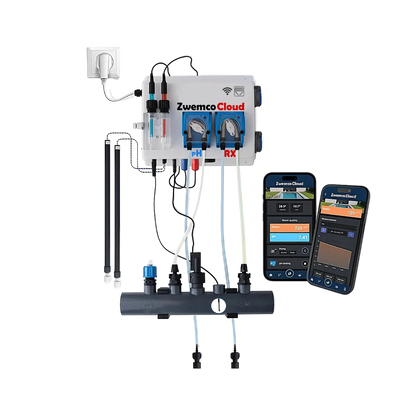 Pool Twin PRO ZwemcoCloud - flow-/level switch - 2 temp sondes, 2x  220V stekker - zwembad tot 150m³