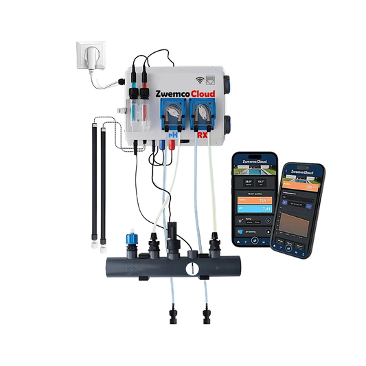 Pool Twin PRO ZwemcoCloud - flow-/level switch - 2 temp sondes, 2x  220V stekker - zwembad tot 150m³